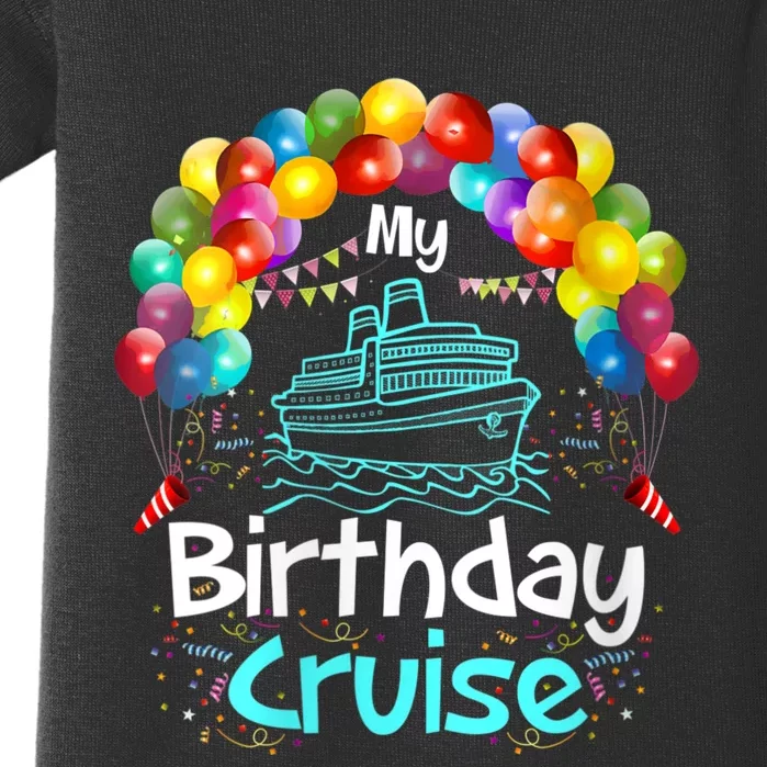 Festive My Birthday Cruise Baby Bodysuit