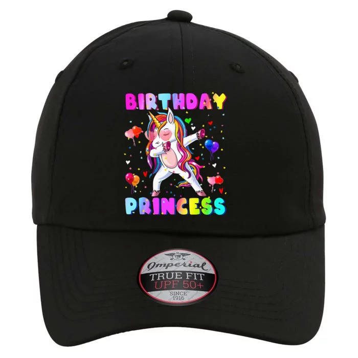 Family Matching Birthday Princess Girl Dabbing Unicorn The Original Performance Cap