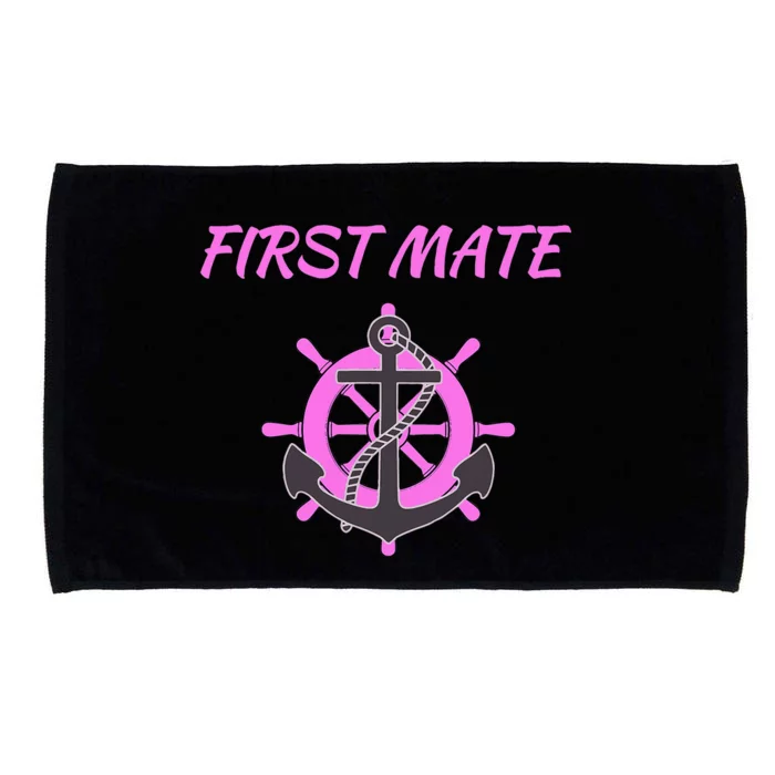 First Mate Boat Anchor Nautical Microfiber Hand Towel