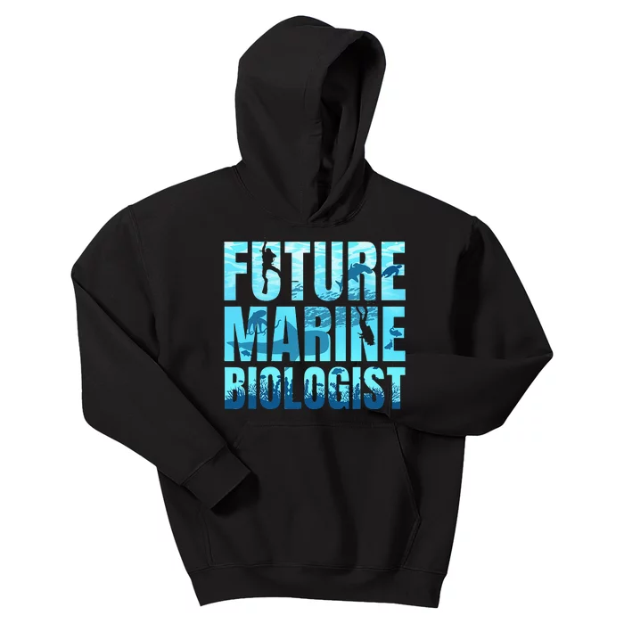 Future Marine Biologist Ocean Biology Marine Life Gift Kids Hoodie