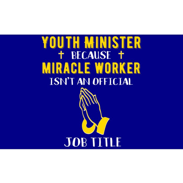 Funny Minister Because Miracle Worker Isnt A Job Title Gift Bumper Sticker