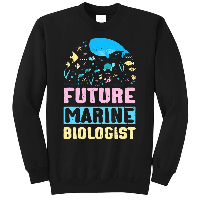 Future Marine Biologist Ocean Biology Student Tall Sweatshirt