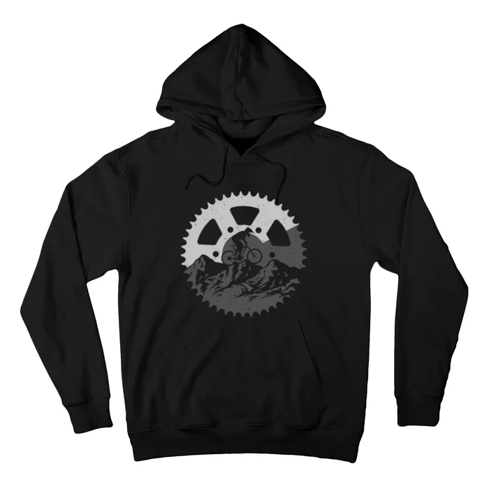 Funny Mountain Biking Art For MTB Mountain Biker Hoodie