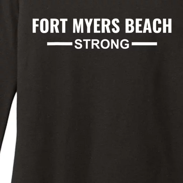 Fort Myers Beach Strong Community Strength Prayer Support Womens CVC Long Sleeve Shirt