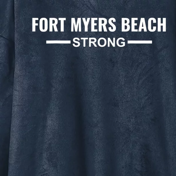 Fort Myers Beach Strong Community Strength Prayer Support Hooded Wearable Blanket