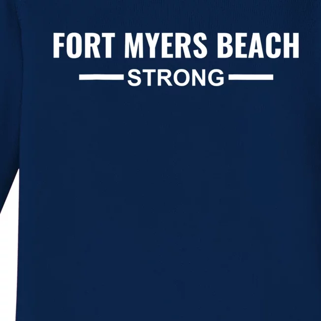 Fort Myers Beach Strong Community Strength Prayer Support Baby Long Sleeve Bodysuit