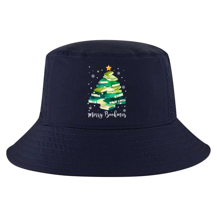 Funny Merry Bookmas Books Pine Tree Reading Lover Christmas Gift Cool Comfort Performance Bucket Hat