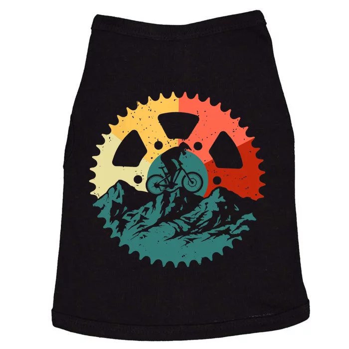 Funny Mountain Biking Art For MTB Mountain Biker Doggie Tank