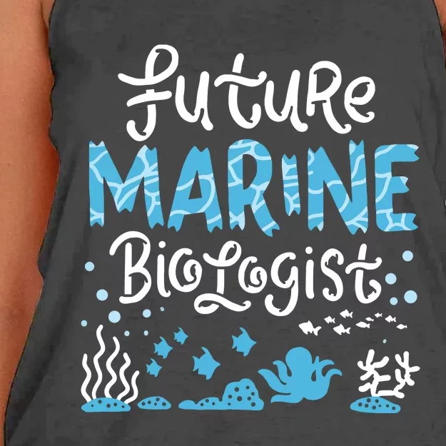 Future Marine Biologist Women's Knotted Racerback Tank