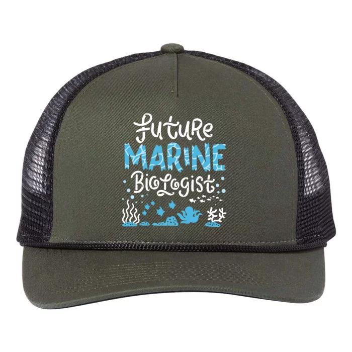 Future Marine Biologist Retro Rope Trucker Hat Cap