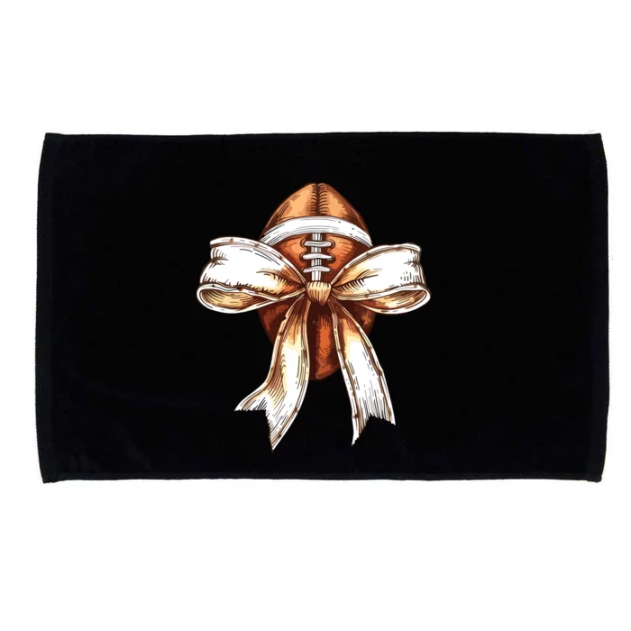 Football Mama Bow Fall Coquette Bow Microfiber Hand Towel