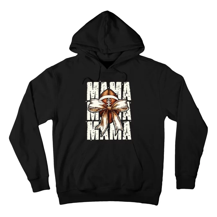 Football Mama Bow Fall Coquette Bow Hoodie