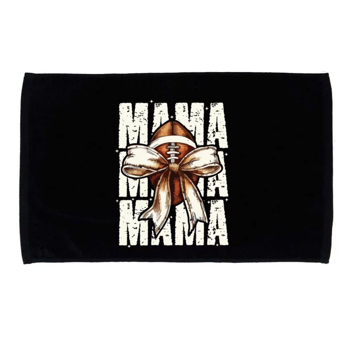 Football Mama Bow Fall Coquette Bow Microfiber Hand Towel