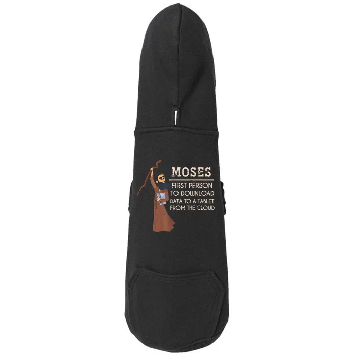 Faith Moses Bible Verse Funny Christian Prayer Doggie 3-End Fleece Hoodie