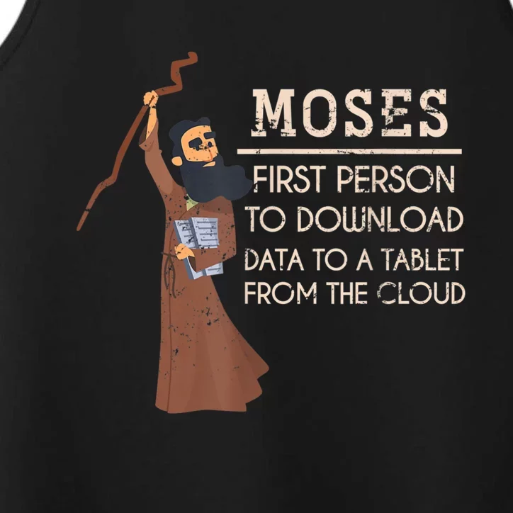 Faith Moses Bible Verse Funny Christian Prayer Performance Tank