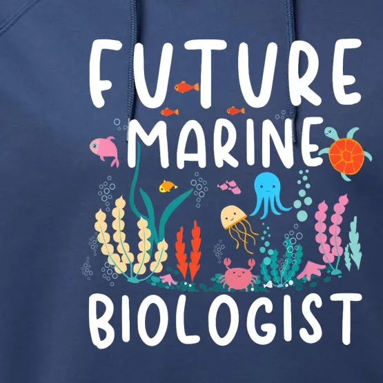 Future Marine Biologist Cute Costume Child Adult Performance Fleece Hoodie