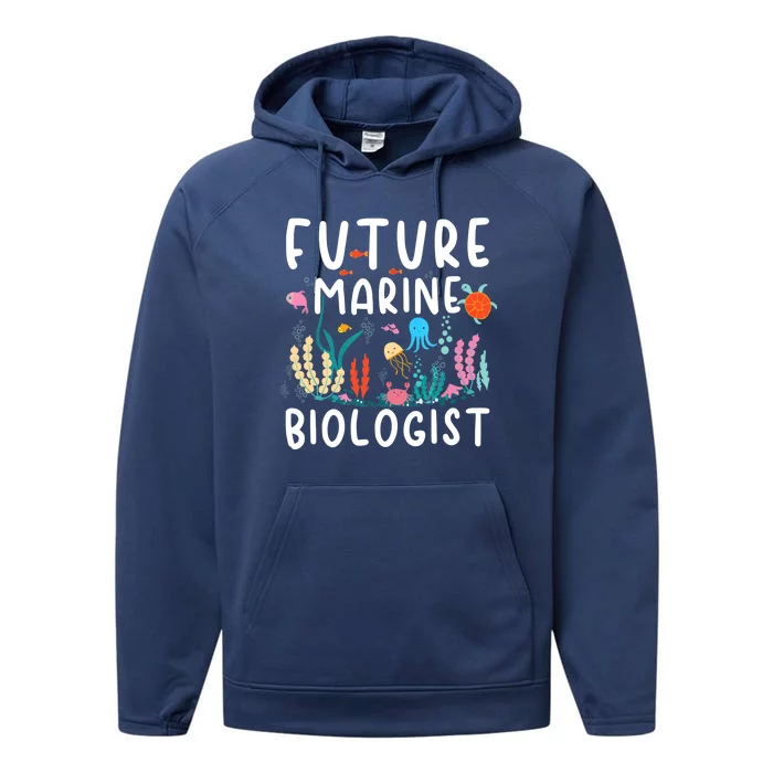 Future Marine Biologist Cute Costume Child Adult Performance Fleece Hoodie