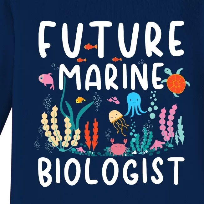 Future Marine Biologist Cute Costume Child Adult Baby Long Sleeve Bodysuit