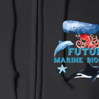 Future Marine Biologist Aspirational Full Zip Hoodie