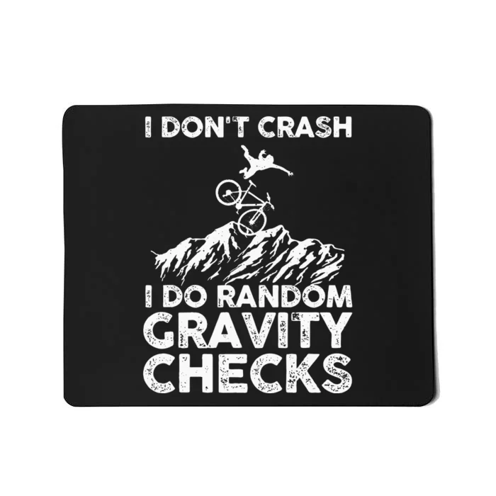 Funny Mountain Bike Art MTB Mountain Biking Lover Men Women Mousepad