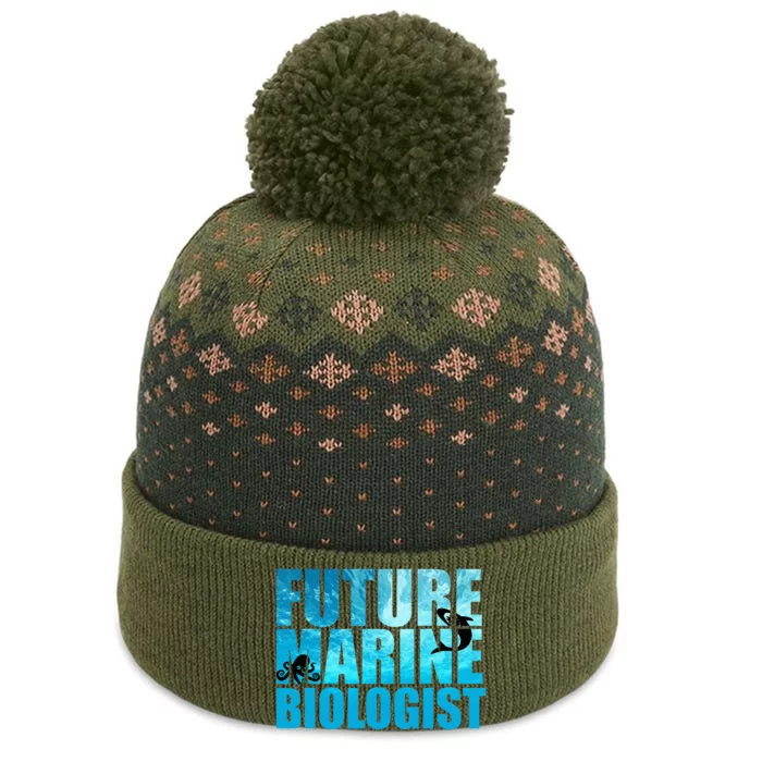 Future Marine BiologistOcean Study Gift The Baniff Cuffed Pom Beanie