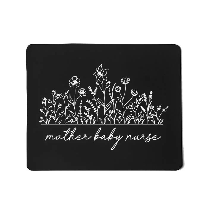 Floral Mother Baby Nurse Mousepad