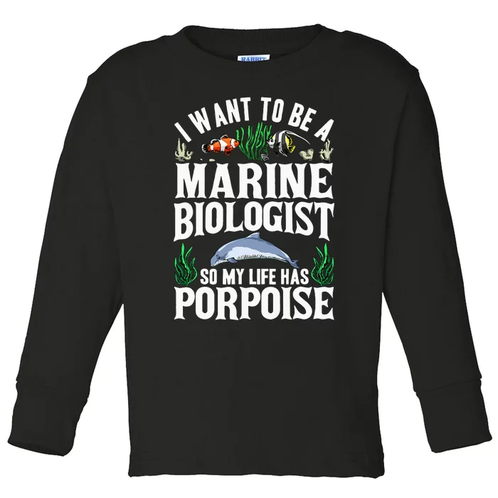 Future Marine Biology Gift Cool Science Biologist Toddler Long Sleeve Shirt