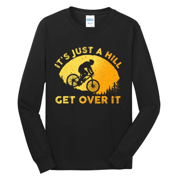 Funny Mountain Biking Trail Mountain Bike Tall Long Sleeve T-Shirt