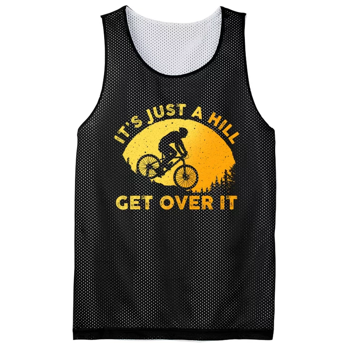 Funny Mountain Biking Trail Mountain Bike Mesh Reversible Basketball Jersey Tank