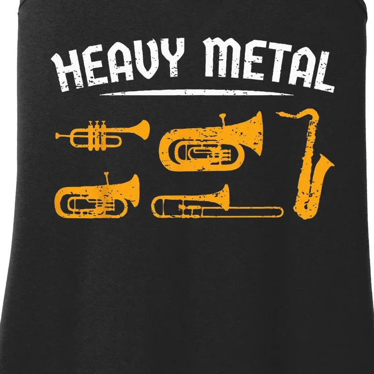 Funny Marching Band Brass Player Trumpet Trombone Bass Tuba Ladies Essential Tank