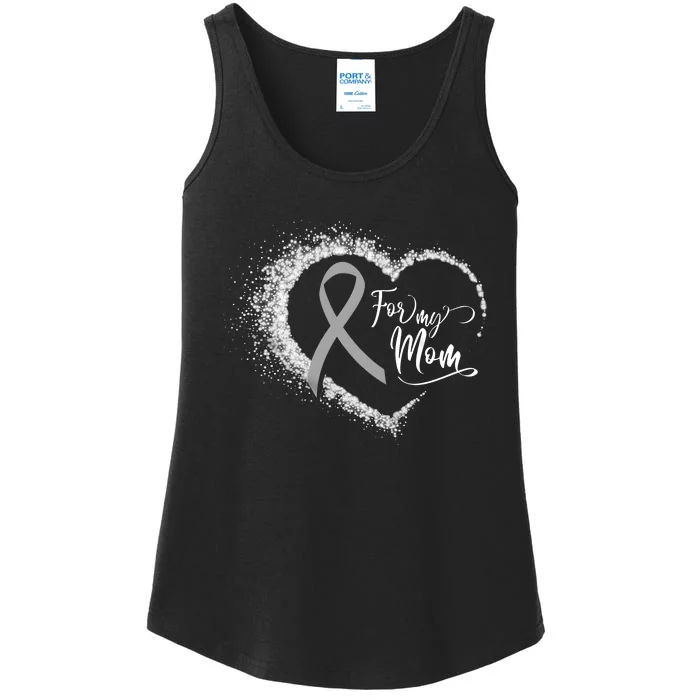 For My Brain Cancer Mom Ladies Essential Tank