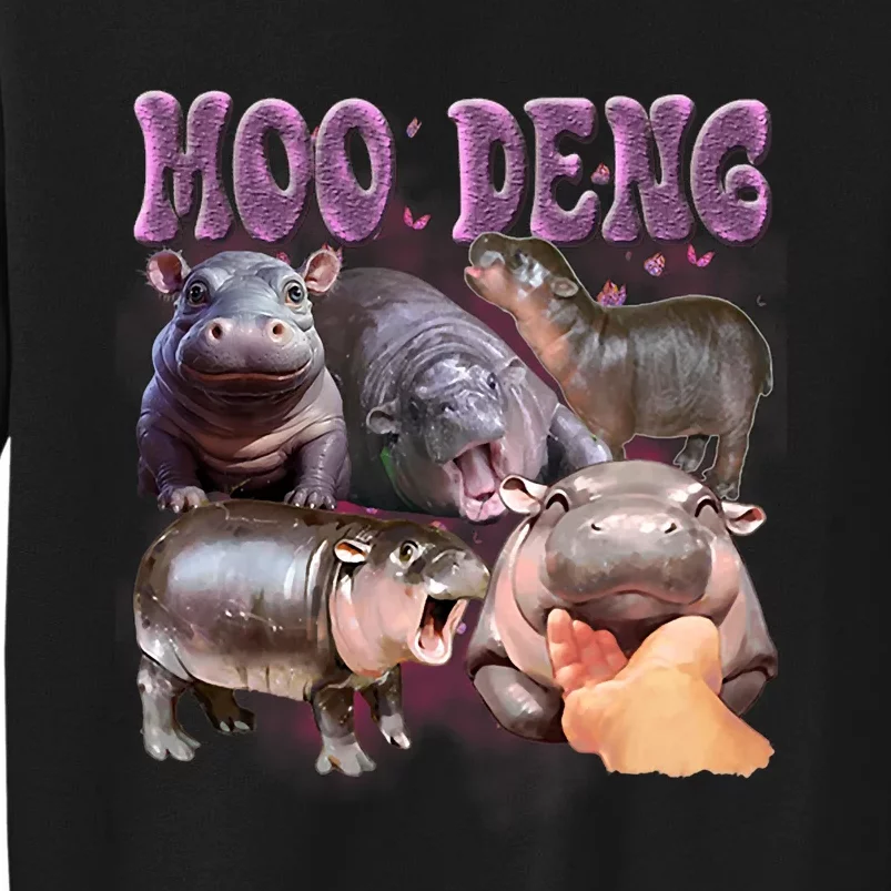 Funny Moodeng Baby Pygmy Hippo Cute For Family Sweatshirt