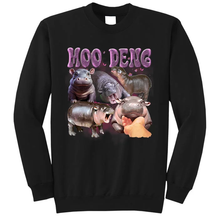 Funny Moodeng Baby Pygmy Hippo Cute For Family Sweatshirt