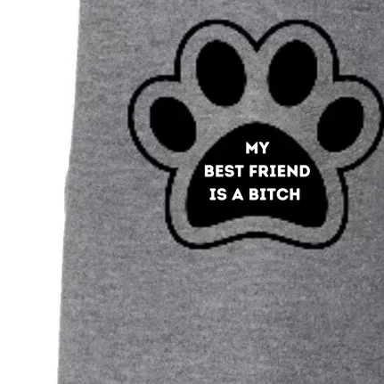 Funny My Best Friend Is A Bitch! Dog Lover Doggie 3-End Fleece Hoodie