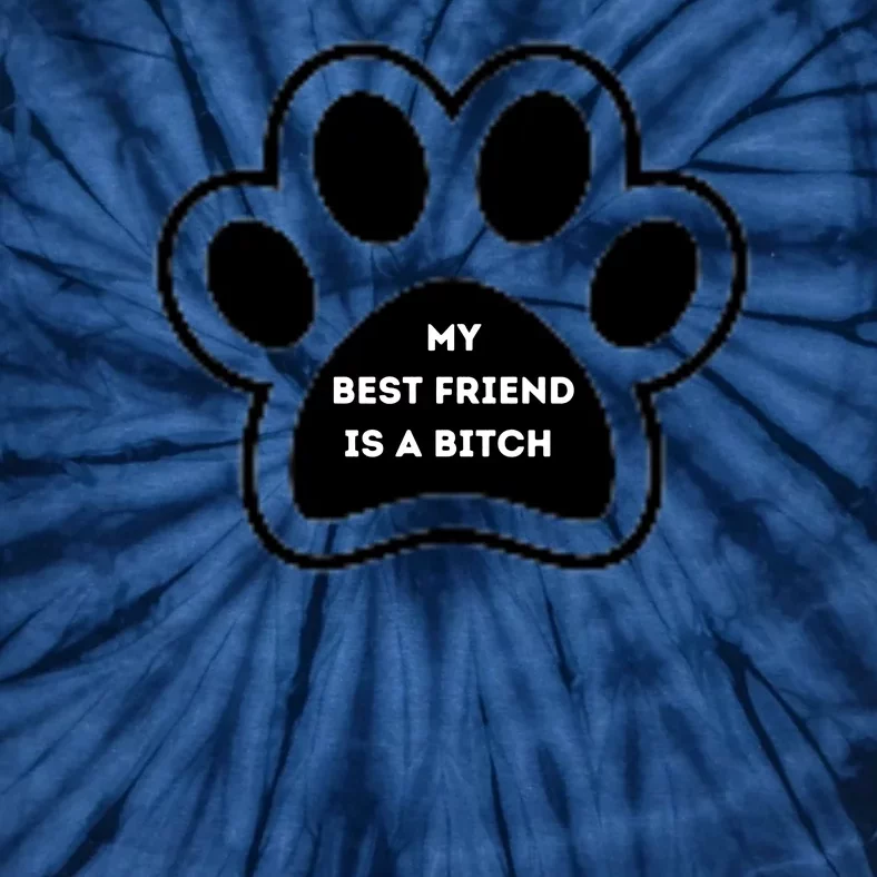 Funny My Best Friend Is A Bitch! Dog Lover Tie-Dye T-Shirt