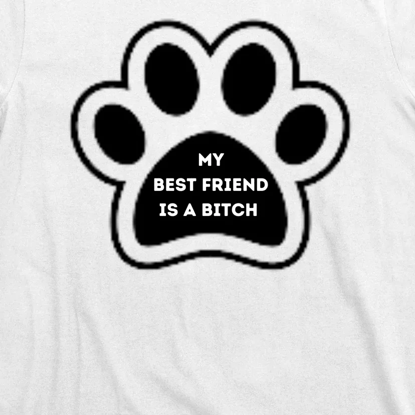 Funny My Best Friend Is A Bitch! Dog Lover T-Shirt