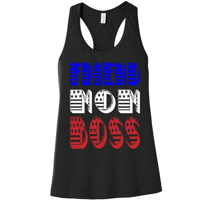 Friend Mom Boss Women's Racerback Tank