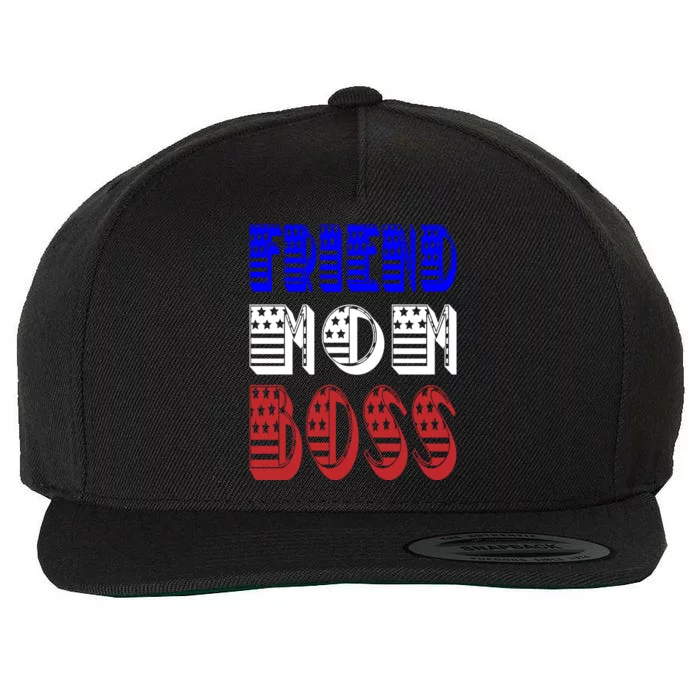 Friend Mom Boss Wool Snapback Cap