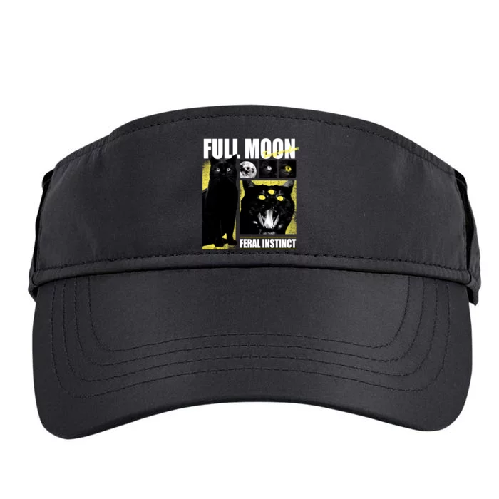 Full Moon Black Cat Transformation Adult Drive Performance Visor