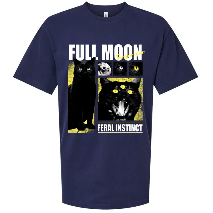 Full Moon Black Cat Transformation Sueded Cloud Jersey T-Shirt