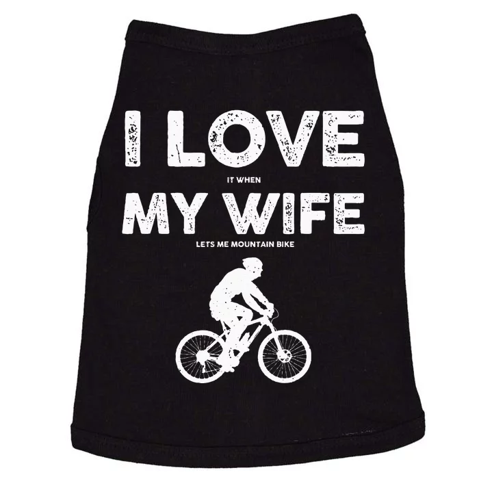 Funny Mountain Bike Design For Dad Biking Husband Quote Doggie Tank