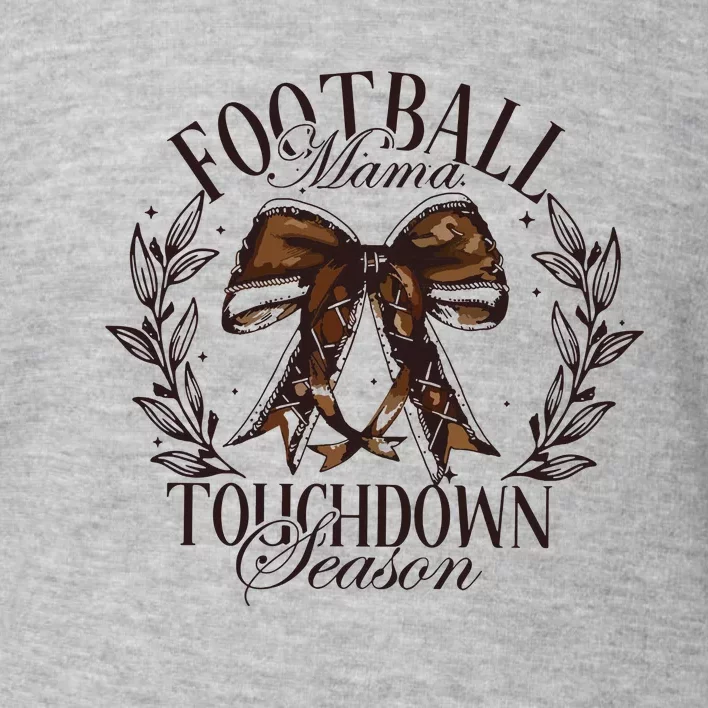 Football Mama Bow Fall Coquette Bow Toddler Sweatshirt