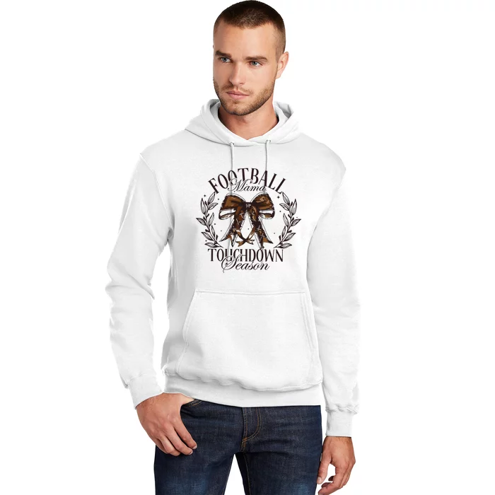 Football Mama Bow Fall Coquette Bow Hoodie