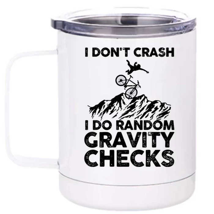 Funny Mountain Bike Art Mtb Mountain Biking Lover Cool Gift Front & Back 12oz Stainless Steel Tumbler Cup