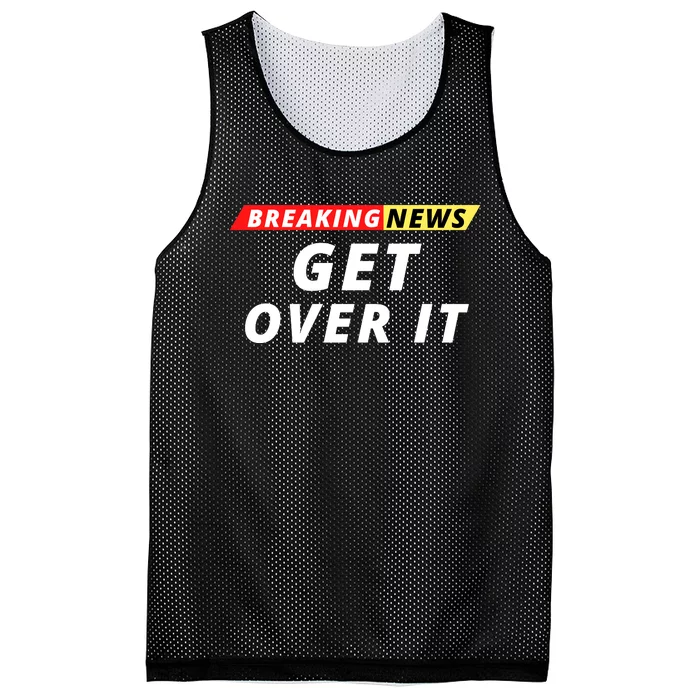 Facts Matter Breaking News, Funny Breaking News, Men & Women Mesh Reversible Basketball Jersey Tank