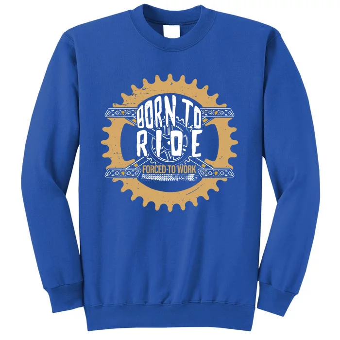 Funny Mountain Bike Biking Mtb Dirt Trail Moto Clothing Idea Funny Gift Tall Sweatshirt