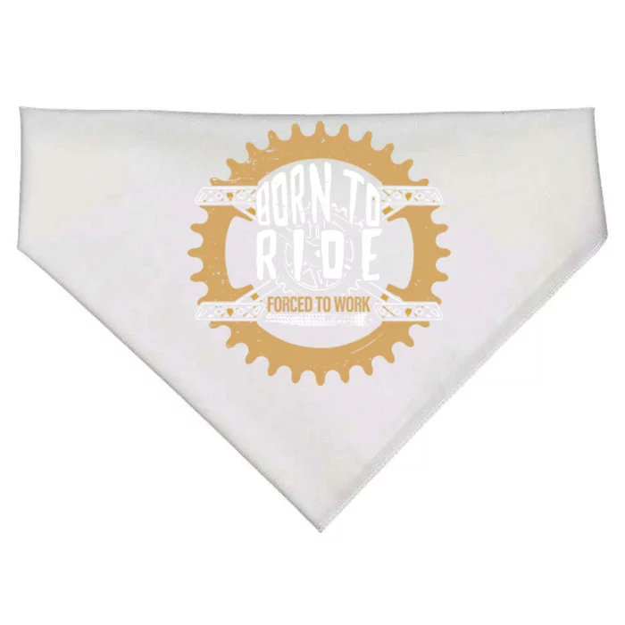 Funny Mountain Bike Biking Mtb Dirt Trail Moto Clothing Idea Funny Gift USA-Made Doggie Bandana