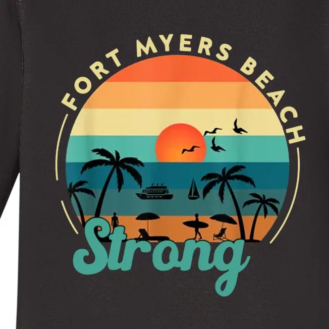 Fort Myers Beach Strong Baby Long Sleeve Bodysuit