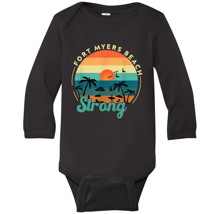 Fort Myers Beach Strong Baby Long Sleeve Bodysuit