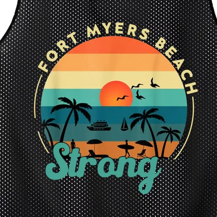 Fort Myers Beach Strong Mesh Reversible Basketball Jersey Tank